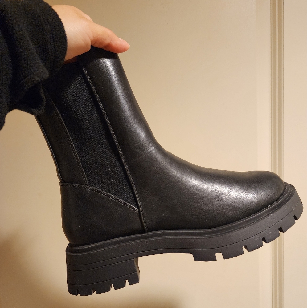 ASOS Black Combat & Moto Boots